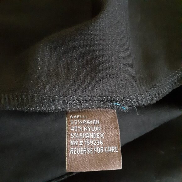 J. McLaughlin Women's Size XL 3/4 Sleeve Compact Bainbridge Black Midi Dress - Picture 7 of 12